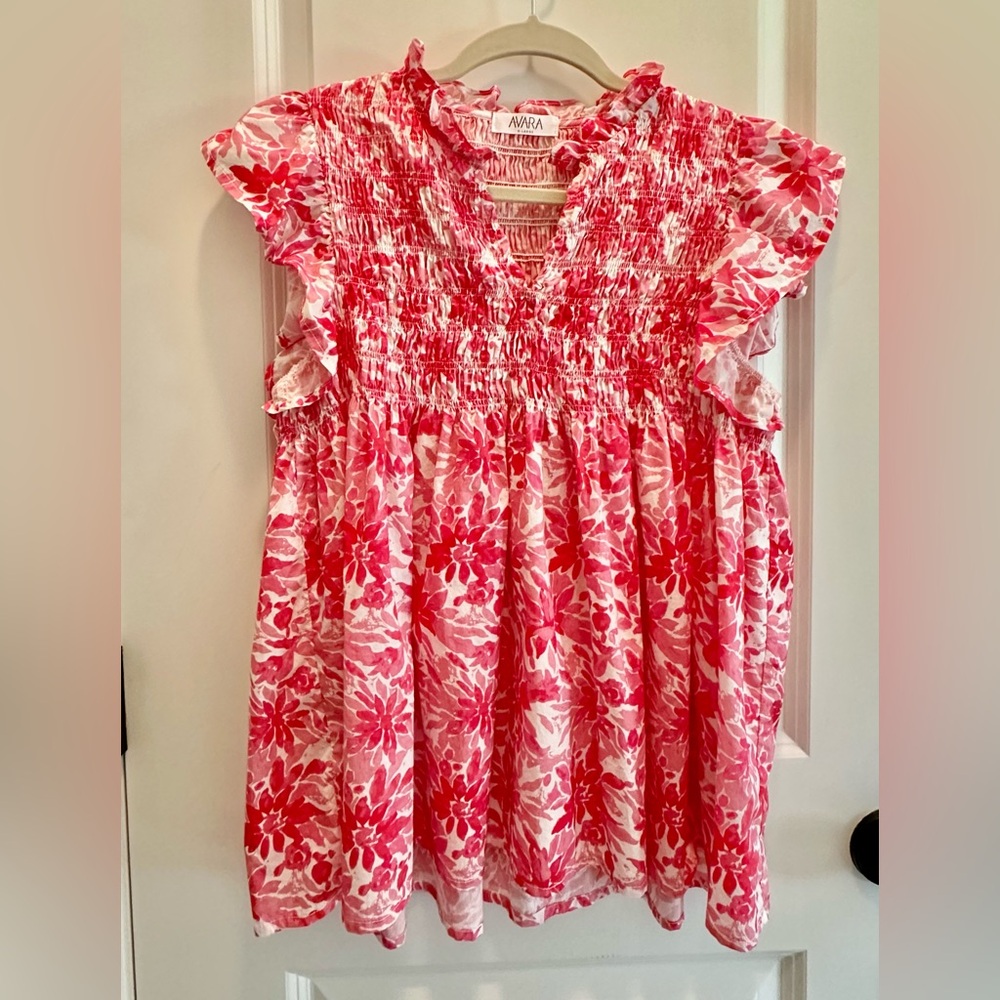 Women’s Floral Pink Top Size XL